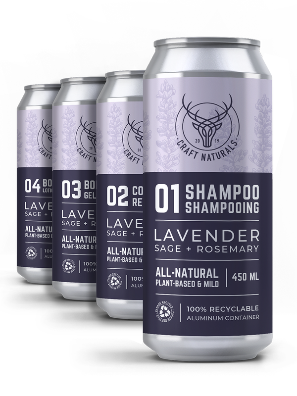 Lavender Botanical Bath + Body 4-Pack